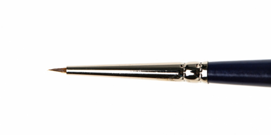 Кисть для акварели "vanGogh 131S" колонок, круглая, укороченная ручка короткая №0 Кисть для акварели "vanGogh 131S" колонок, круглая, укороченная ручка короткая №0